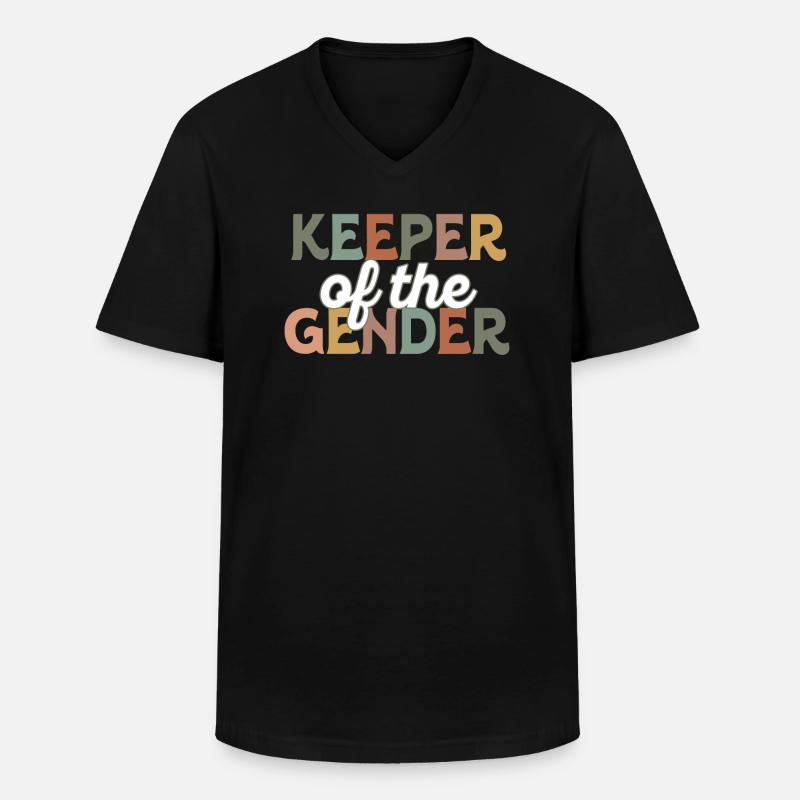 Hüter des Geschlechts - Männer-T-Shirt mit V-Ausschnitt - Schwarz