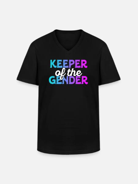 Hüter des Geschlechts - Männer-T-Shirt mit V-Ausschnitt - Schwarz