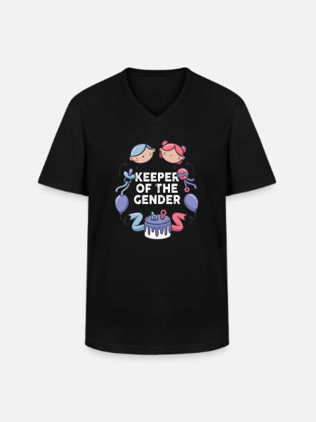 Hüter des Geschlechts - Männer-T-Shirt mit V-Ausschnitt - Schwarz