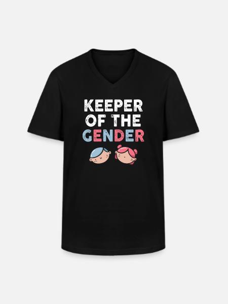 Keeper Of The Gender - Men's V-Neck T-Shirt - black