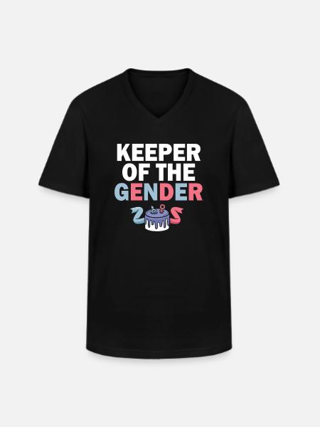 Keeper Of The Gender - Men's V-Neck T-Shirt - black