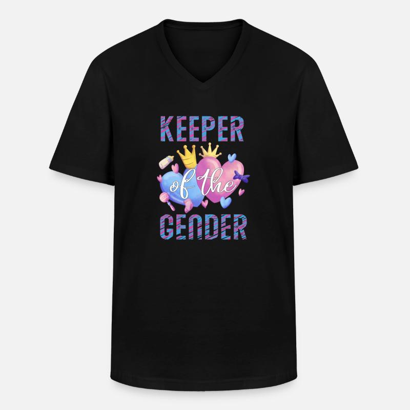 Hüter des Geschlechts - Männer-T-Shirt mit V-Ausschnitt - Schwarz