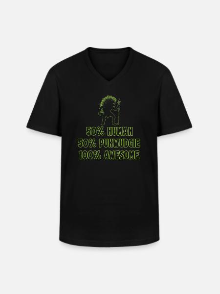 Pukwudgie Cryptid Folklore Myths - Men's V-Neck T-Shirt - black