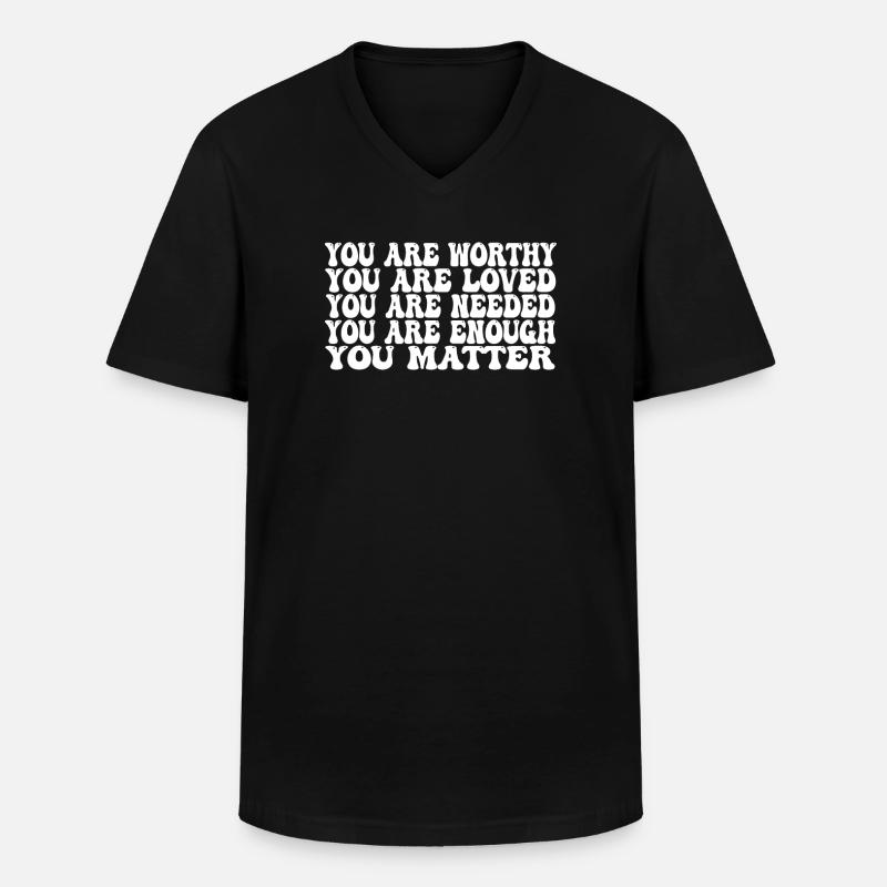Depression und bipolares Bewusstsein: - Männer-T-Shirt mit V-Ausschnitt - Schwarz