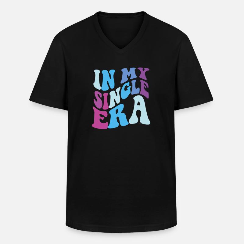 Lustiger Single-Liebeshumor: Der Perfekte - Männer-T-Shirt mit V-Ausschnitt - Schwarz