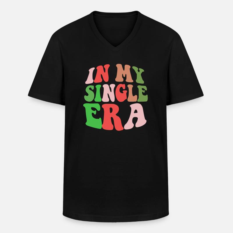 Lustiger Single-Liebeshumor: Der Perfekte - Männer-T-Shirt mit V-Ausschnitt - Schwarz