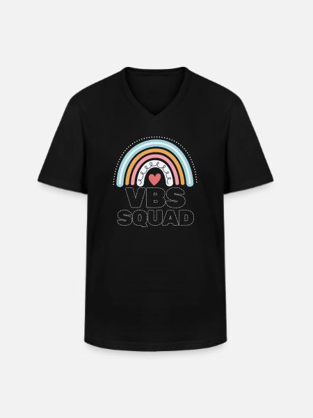 Vbs-Crew liebt Sommerbibelschule - Männer-T-Shirt mit V-Ausschnitt - Schwarz