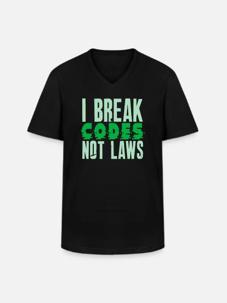 Ethical Hacker Cybersecurity Expertise - Men's V-Neck T-Shirt - black