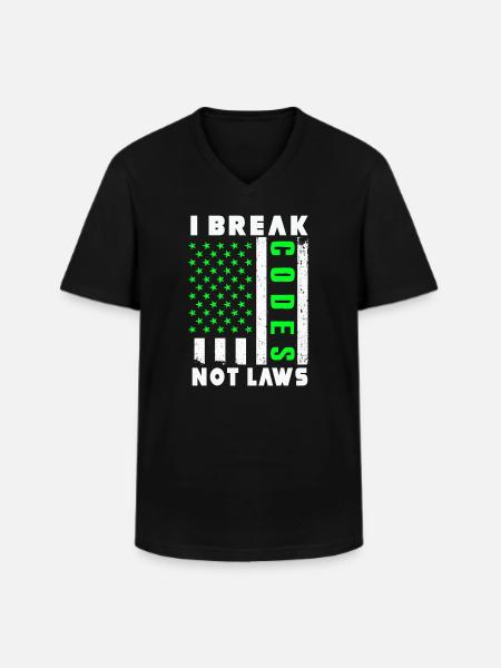 Ethical Hacker Cybersecurity Expertise - Men's V-Neck T-Shirt - black