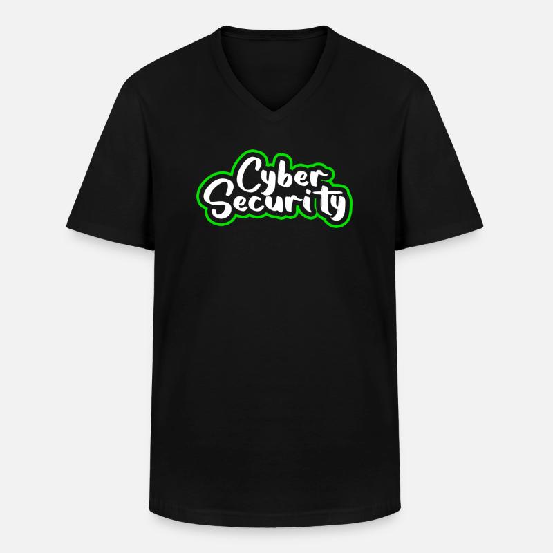Ethical Hacker Cybersecurity Expertise - Men's V-Neck T-Shirt - black