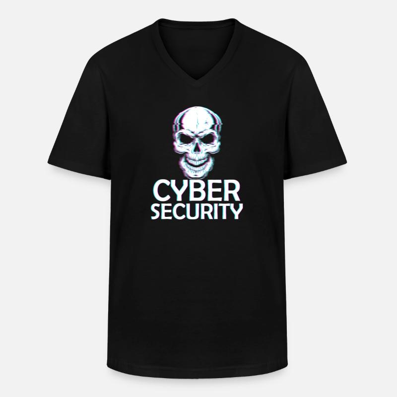 Ethical Hacker Cybersecurity Expertise - Men's V-Neck T-Shirt - black