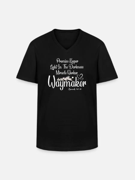 Wegweiser, Versprechenshüter, Wundertäter - Männer-T-Shirt mit V-Ausschnitt - Schwarz