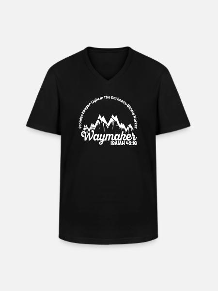 Wegweiser, Versprechenshüter, Wundertäter - Männer-T-Shirt mit V-Ausschnitt - Schwarz