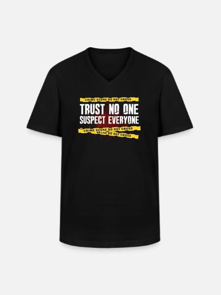 Murder Mystery Dinner Fun Night - Men's V-Neck T-Shirt - black
