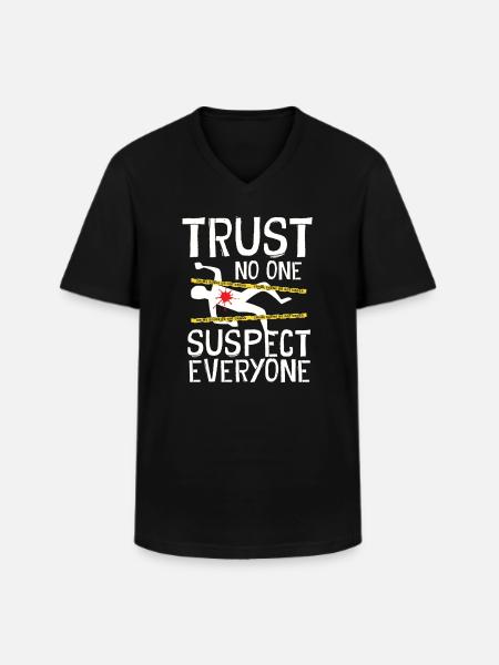 Murder Mystery Dinner Fun Night - Men's V-Neck T-Shirt - black