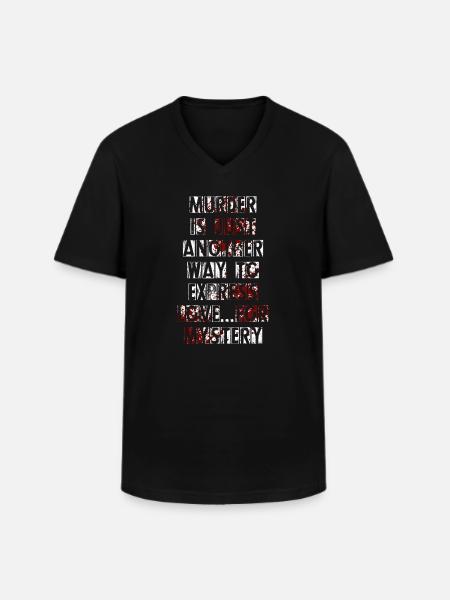 Murder Mystery Dinner Fun Night - Men's V-Neck T-Shirt - black