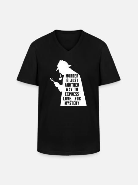 Murder Mystery Dinner Fun Night - Men's V-Neck T-Shirt - black