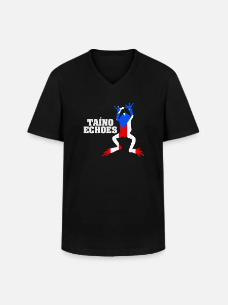 Taíno Echoes Caribbean Ancestry Pride - Men's V-Neck T-Shirt - black