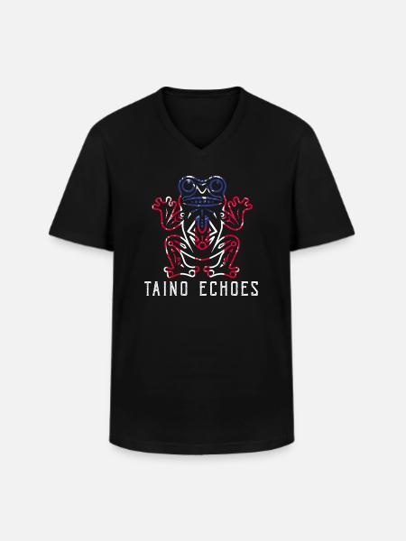 Taíno Echoes Caribbean Ancestry Pride - Men's V-Neck T-Shirt - black