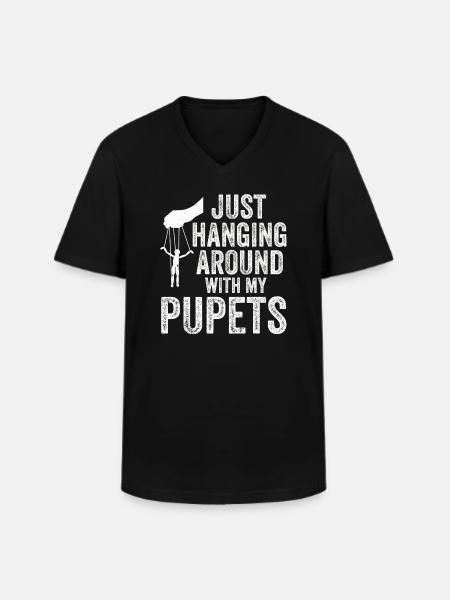 Puppetry Puppeteer Puppet Puppets - Men's V-Neck T-Shirt - black