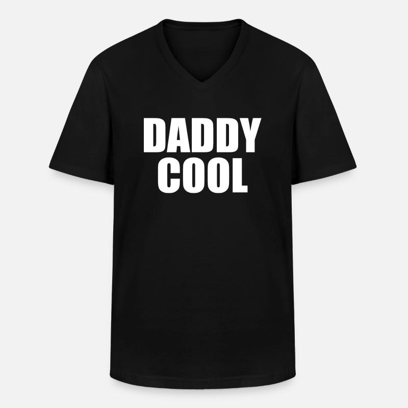 Daddy cool - Männer-T-Shirt mit V-Ausschnitt - Schwarz