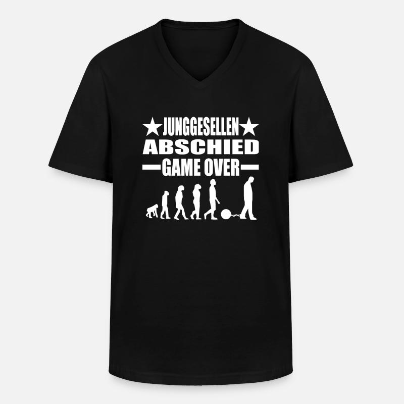 Junggesellenabschied - Männer-T-Shirt mit V-Ausschnitt - Schwarz