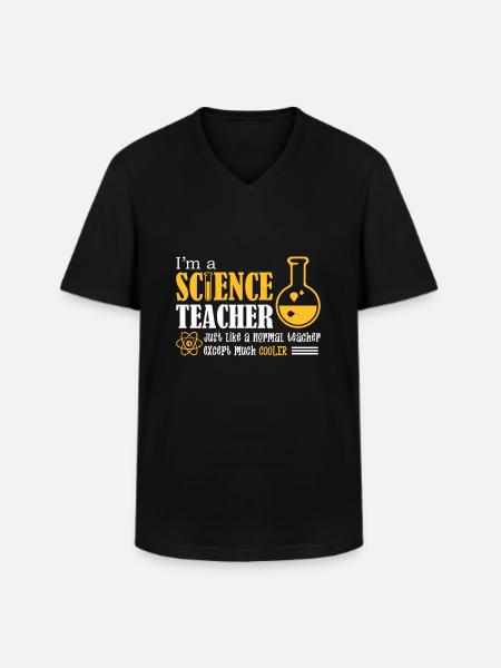 I'm A Science Teacher - Men's V-Neck T-Shirt - black