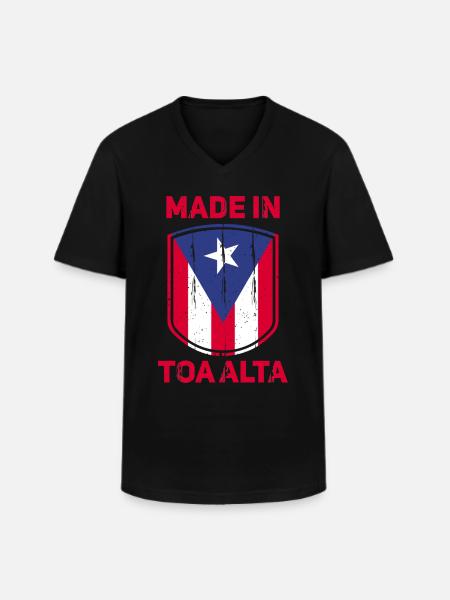 Toa Alta Puerto Rico - Men's V-Neck T-Shirt - black