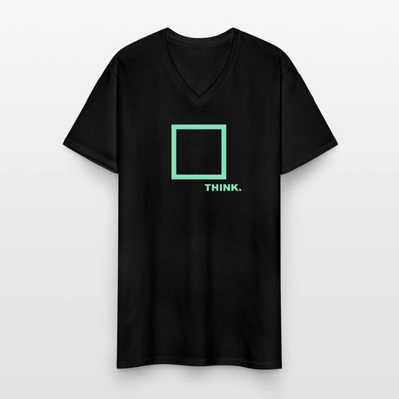 Think outside the box, lateral thinker, think differently Men's V-Neck T-Shirt