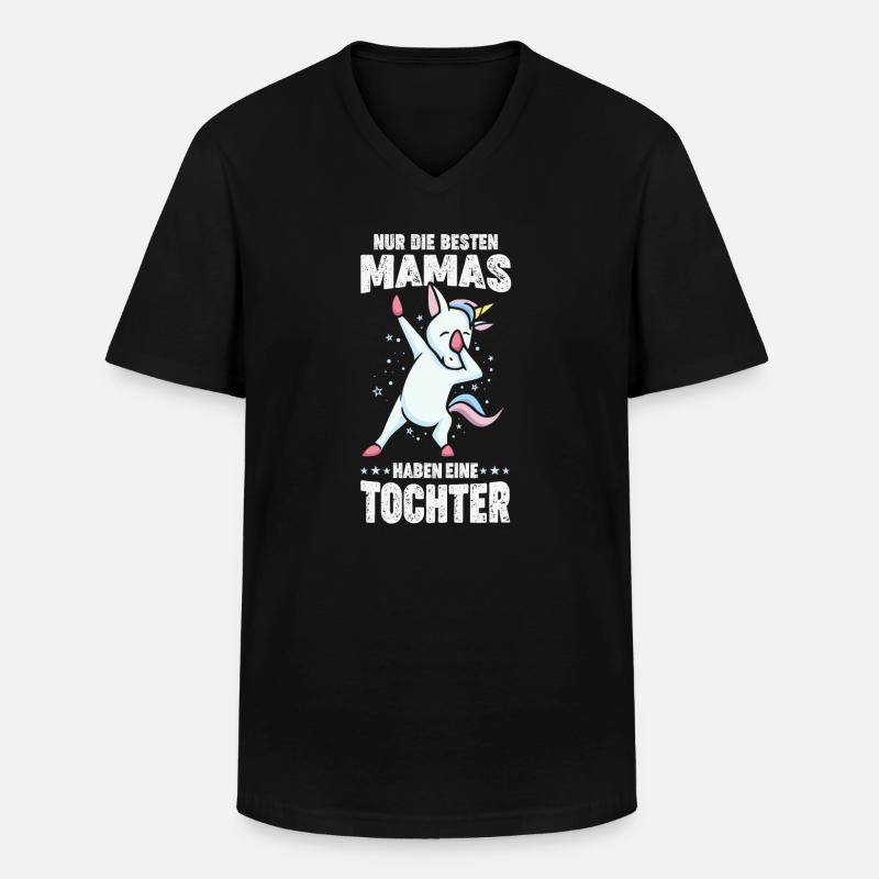 Mama Tochter Partnerlook Geschenk - Männer-T-Shirt mit V-Ausschnitt - Schwarz