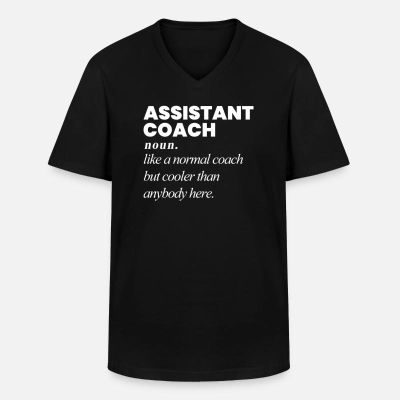 Assistenztrainer Coach Assistant Trainer - Men's V-Neck T-Shirt - black