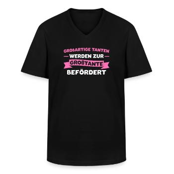 Großtante Familie Großtanten Geschenk - Männer-T-Shirt mit V-Ausschnitt - Schwarz - Vorne - AI Model Male 178 dark (178cm)