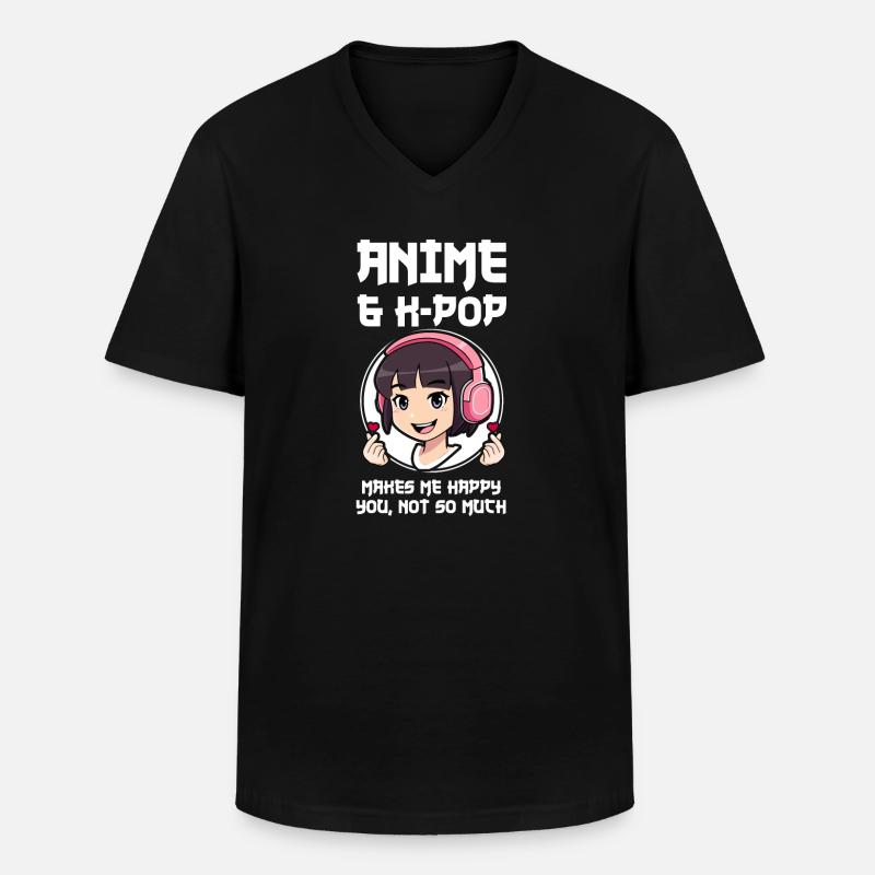 K-Pop-K-Pop-Merch K-Pop-Waren Geschenk - Männer-T-Shirt mit V-Ausschnitt - Schwarz