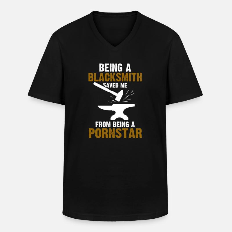 Blacksmith Blacksmith Gift - Men's V-Neck T-Shirt - black