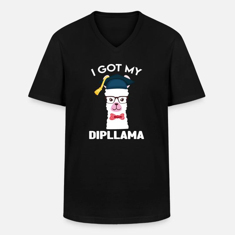 Abschluss-Abschluss-Geschenk - Männer-T-Shirt mit V-Ausschnitt - Schwarz