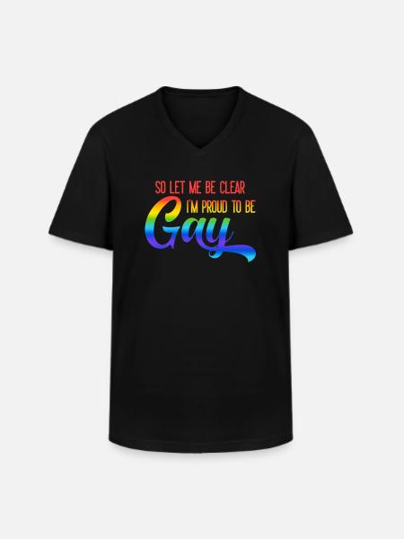 Gay Pride Gay Pride Gift - Men's V-Neck T-Shirt - black