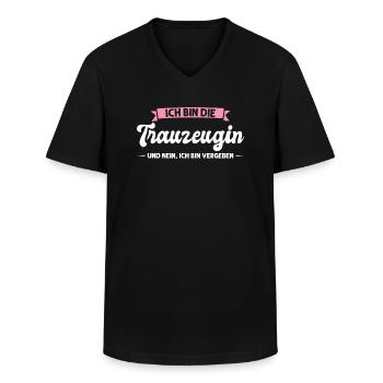Trauzeugin Hochzeit Trauzeuginnen Geschenk - Männer-T-Shirt mit V-Ausschnitt - Schwarz - Vorne - AI Model Male 178 dark (178cm)