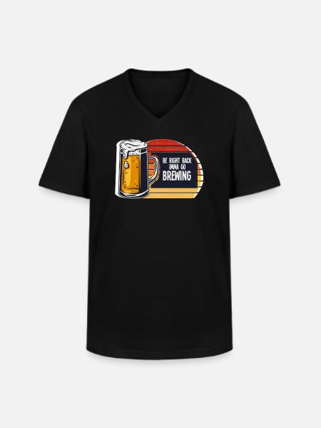 Brewery Beer Gift - Men's V-Neck T-Shirt - black