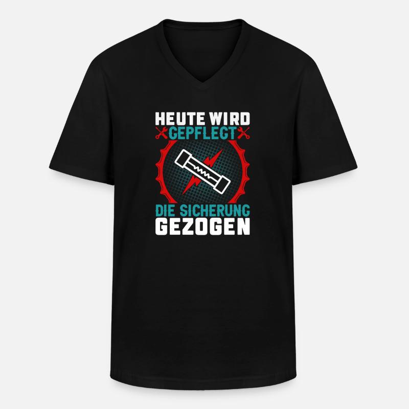 Elektriker Elektroniker Geschenk - Männer-T-Shirt mit V-Ausschnitt - Schwarz