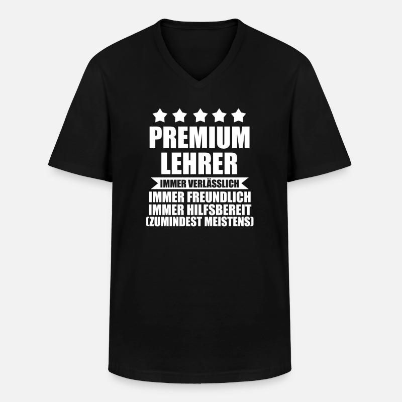 Lehrer Rente Klasse Geschenk - Männer-T-Shirt mit V-Ausschnitt - Schwarz