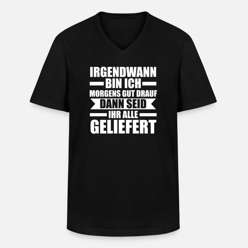Sarkasmus Spruch Sarkastisch Geschenk - Männer-T-Shirt mit V-Ausschnitt - Schwarz