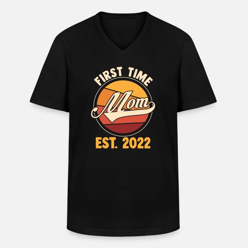 Mama Retro Mutter Geschenk - Männer-T-Shirt mit V-Ausschnitt - Schwarz