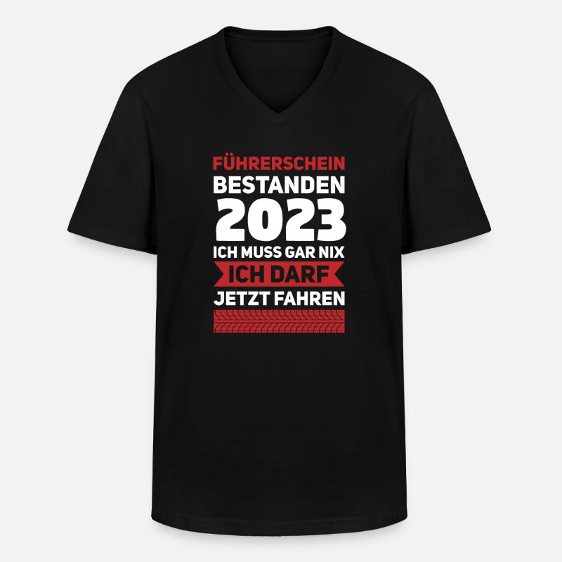 Gesellenbrief Geschenk - Männer-T-Shirt mit V-Ausschnitt - Schwarz