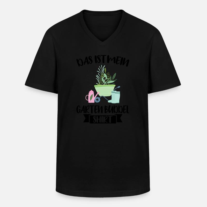 Garten Pflanze Gärtnern Geschenk - Männer-T-Shirt mit V-Ausschnitt - Schwarz