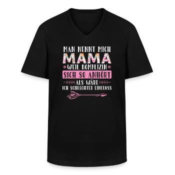 Mutter Mama Tochter Geschenk - Männer-T-Shirt mit V-Ausschnitt - Schwarz - Vorne - AI Model Male 178 dark (178cm)