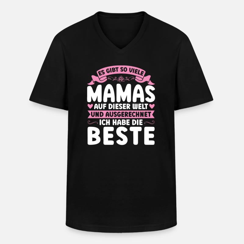 Mutter Mama Tochter Geschenk - Männer-T-Shirt mit V-Ausschnitt - Schwarz