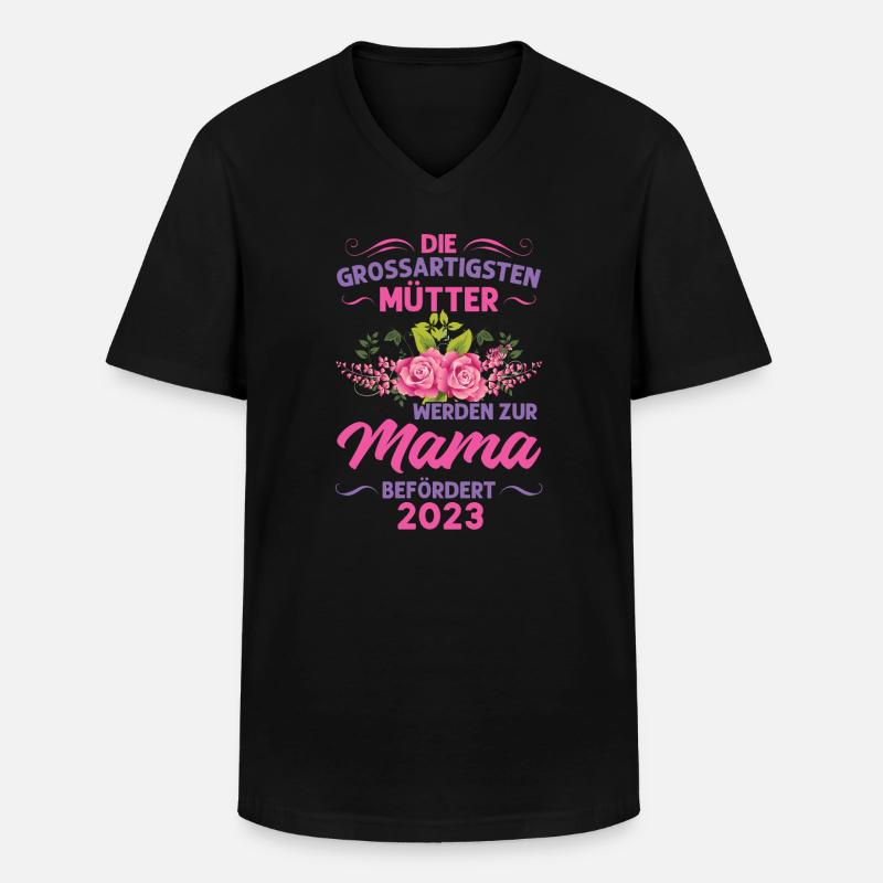 Mutter Mama Tochter Geschenk - Männer-T-Shirt mit V-Ausschnitt - Schwarz