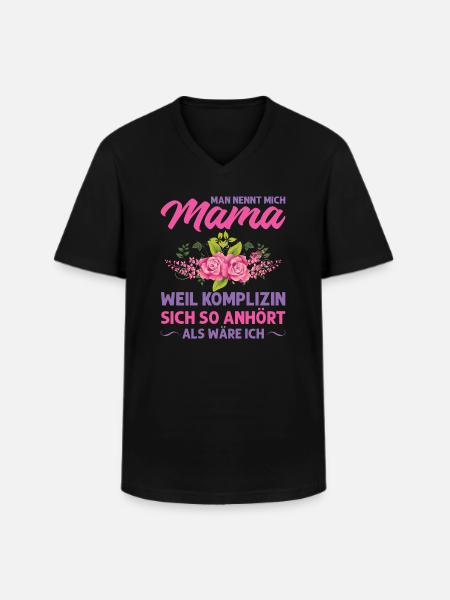 Mutter Mama Tochter Geschenk - Männer-T-Shirt mit V-Ausschnitt - Schwarz