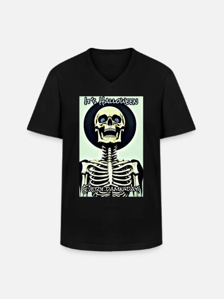 It's Halloween - Men's V-Neck T-Shirt - black