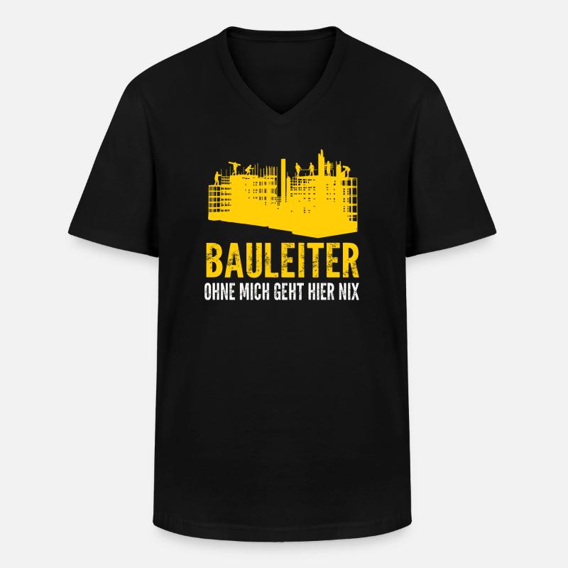 Baggerfahrer Bagger Fahrer Geschenk - Männer-T-Shirt mit V-Ausschnitt - Schwarz